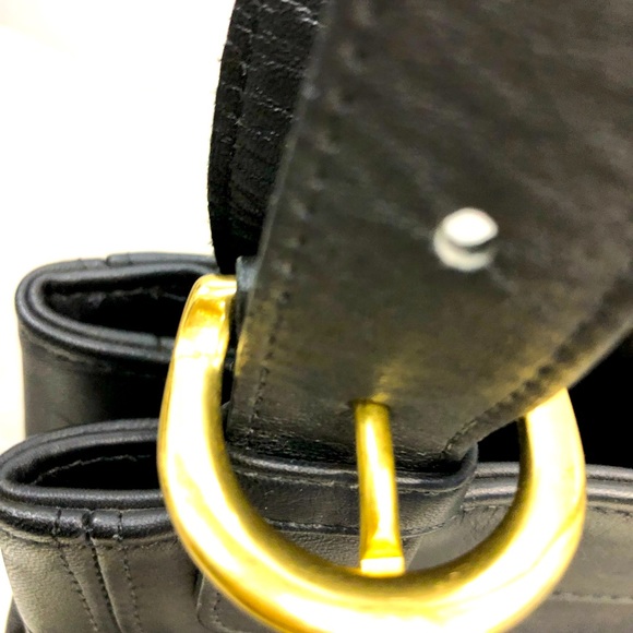 COACH Black Double Strap Shoulder Bag - Picture 6 of 11